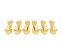 Professional Guitar Tuning Pegs R18K 18:1 Ratio Full Sealed Locking Machine Head Tuner Tuning Peg Key Electric Guitar Durable(3R3L Gold)