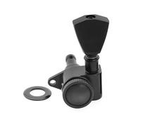 Professional Guitar Tuning Pegs R18K 18:1 Ratio Full Sealed Locking Machine Head Tuner Tuning Peg Key Electric Guitar Durable(1 Pc L Black)