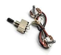 Professional Guitar Wiring Harness Electric Guitar Wiring Harness Pre wired Kit Contains 3 way toggle 1 volume knob 1 tone knob and 500K resistor