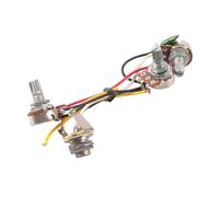 Professional Guitar Wiring Harness Harness Pre wired Kit with 2V1T 500K Potentiometers for One Volume and Two Tones