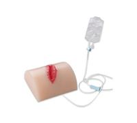 Professional Gunshot Wound (GSW) Task Trainer - Realistic Silicone Wound Packing Model for Hemorrhage Control, Stop The Bleed & TCCC Training, Medical Simulation Kit for First Responders & EMS