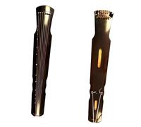 Professional Guqin Seven Stringed Guqin Instrument Old Fir Beginner Adult Professional Performance(Brown)