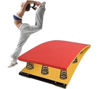 Professional Gymnastics Springboard for Vault Training, Heavy-Duty Curved Design with Steel Spring and Anti-Skid Jump Pad for Enhanced Safety and Durability