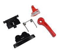 Professional Hair Clipper Accessories Repairing Parts, Adjusting Lever, Latch Plate, Switch Button, Spring Tension, Cam Follower Compatible with Wahl Magic Clip 8148 8591 8504 1919 (Red)