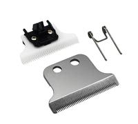 Professional Hair Clipper Adjustable 2-Hole Double T Wide Replacement Blade Set #2215 Compatible with Wahl Detailer Corded/Cordless Hair Trimmer (Silver)
