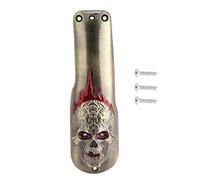 Professional Hair Clipper Cover, Hair Clipper Shell, Stylish Zinc Alloy Protective Casing with Exquisite Patterns, Ergonomic Non - Slip Design for 8571/8148/8591 (Skull Copper Color)