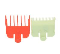 Professional Hair Clipper Guide Combs Replacement Hair Guards Combs Hair Trimmer Supply Plastic Attachment Guide Combs for Barbers Beginners Stylists (red and Green)