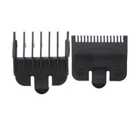 Professional Hair Clipper Guide Combs Replacement Hair Guards Combs Hair Trimmer Supply Plastic Attachment Guide Combs for Barbers Beginners Stylists (Black)