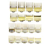 Professional Hair Clipper Limit Guide Comb For Wahl Trimmer Universal Cutting Guide Comb Haircut Tools Hair Clipper Limit Comb 8PCS Gold