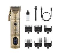 Professional Hair Clipper Rechargeable Vintage Beard Trimmer LED Display