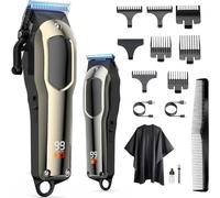 Professional Hair Clippers Beard Trimmer for Men-Cordless Hair Clippers Barber Clippers Trimmer Set, Rechargeable Hair Trimmer Clipper T-Blade Shaver Haircut Grooming Set Gifts for Men