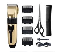 Professional Hair Clippers for Men Kids Family, Waterproof Hair Trimmer Cordless Rechargeable Electric Ceramic Blades Hair Clippers Beard Trimmer Cordless Electric Haircut Kit with 4 Guide Combs
