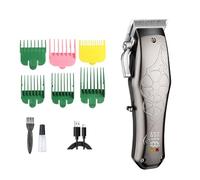 Professional Hair Clippers for Men, Rechargeable Barber Clipper for Hair Cutting, Cordless Hair Trimmer with LED Display & 5-Speed Adjustable Settings, 6 Color Combs