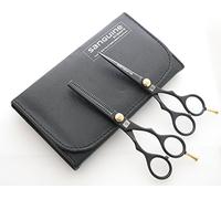 Professional Hair Cutting and Thinning Scissors Set, Japanese Convex Blades - Ideal for Hairdressers, Barbers, and Personal Use on All Hair Types + Storage Case