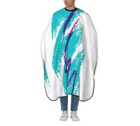 Professional Hair Cutting Cape Barber Cape With Adjustable Neckline Large Size 90'S Cup Design Print Salon Barber Cape For Men, Women And Kids