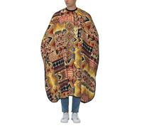 Professional Hair Cutting Cape Barber Cape With Adjustable Neckline Large Size African Textile Patchwork Print Salon Barber Cape For Men, Women And Kids