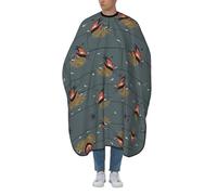 Professional Hair Cutting Cape Barber Cape With Adjustable Neckline Large Size Barn Swallow In Graphite Print Salon Barber Cape For Men, Women And Kids