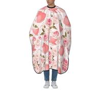 Professional Hair Cutting Cape Barber Cape With Adjustable Neckline Large Size Pink Teapot Print Salon Barber Cape For Men, Women And Kids