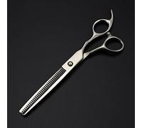Professional Hair Cutting Shears, 6.5 Inch Professional Japan 440c Steel Cut Scissor Matte Hair Scissors Cutting Barber Haircut Thinning Shears Hairdresser Scissors (Color : Set with Bag) (Thinning)