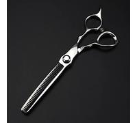 Professional Hair Cutting Shears, 6.5 inch Professional Japan 440c Steel Scissor Silver Hair Scissors Haircut thinning Barber Cutting Shears Hairdressing Scissors (Color : Set) (Thinning)