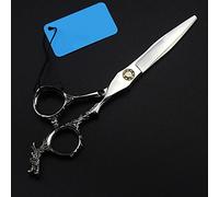Professional Hair Cutting Shears, 6 Inch Professional Japan 440c Steel Dragon Handle Bearing Hair Scissors Cutting Barber Tools Haircut Thinning Shears Hairdresser Scissors (Color : Set) (Cutting Sci