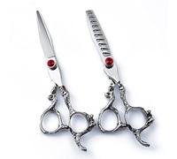 Professional Hair Cutting Shears, Japan Steel 440C 6.0 Inch Dragon Handle Scissors Hair Cutting Scissor Barber Shears Tools Salon Hair Scissors Haircut (Color : Set no Bag) (Set No Bag)