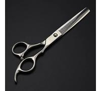 Professional Hair Cutting Shears, Professional Japan 440c 6.5 inch Matte Scissor Hair Scissors Haircut thinning Barber Cutting Shears Hairdressing Scissors Set (Color : Set with Bag) (Thinning)