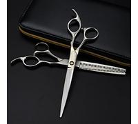Professional Hair Cutting Shears, Professional Japan 440c 6.5 inch Matte Scissor Hair Scissors Haircut thinning Barber Cutting Shears Hairdressing Scissors Set (Color : Set with Bag) (Set with Bag)