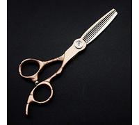 Professional Hair Cutting Shears, Professional Japan 440c 6inch Retro Rose d Hair Scissors Cutting Barber Scissor thinning Shears Hairdressing Scissors (Color : Set) (Thinning)
