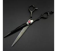 Professional Hair Cutting Shears, Professional Japan Left Handed 7inch Laser Wire Hair Scissors Serrated Cutting Barber thinning Shears Hairdressing Scissors (Color : Thinning) (Cutting)