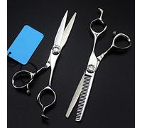 Professional Hair Cutting Shears, Professional JP 440c Steel 6inch Tai Chi Hair Cutting Scissors Haircut thinning Barber haircutting Shears Hairdresser Scissors (Color : Set with Bag) (Set with B