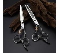 Professional Hair Cutting Shears, Professional JP 440c Steel Upscale 6 '' den Tiger Hair Scissors Haircut thinning Barber Cutting Shears Hairdressing Scissors,Set (Set) (Set with Bag)