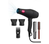 Professional Hair Dryer 5000W NM Beauty Hair Dryer AC Motor Light Weight with 2 Nozzles & 1 Afro Comb Accessories, Overheating Protection, 3 Heating Settings & 2 Speeds, Unisex, Home Salon
