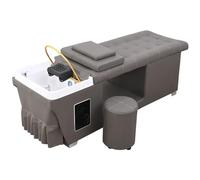 Professional Hair Salon Scalp Shampoo Treatment Sink, 40-Liter Dual-Performance Flat-Laying Thai Massage Sink with Smart Water Circulation Fumigation for Head Therapy Bed