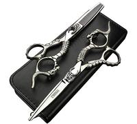 Professional Hair Scissors 5.5 inch 6 inch Japan 440C Hairdressing Cutting&thinning Scissors Barber Shears (6 inch)