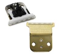 Professional Hair Trimmer T-Shaped Replacement Blades Set #32105, Compatible with Andis Slimline Pro Li Hair Trimmer D7#32655 D8#32400 (Gold)