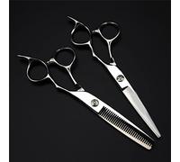 Professional Haircut Scissors Set, Salon Barber Hairdressing Cutting and Thinning Scissors for Home and Professional Use