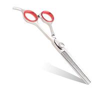 Professional Hairdresser Thinning Scissor with Hook, 6" with Dial Spring Screw - Anti-Rust Barber Scissor - Razor-Edge Steel Hair Thinning Scissors for Texturing - Finger Ring Pads - for Hair Types