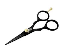 Professional Hairdressing Scissors 4.5 inch, Black, Small Japanese Style Hair Cutting Scissors - Presentation Case
