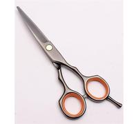 Professional Hairdressing Scissors for Barbers Hairdressers, 5.5" Stainless Steel Hair Cutting Scissors Sharp Cutting Scissors for Hair Salon, Men, Women, Children and Adults(Black)