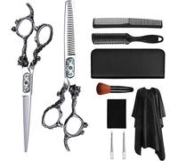 Professional Hairdressing Scissors, High Hardness 400c Stainless Steel, Special Tools for Barbershops, All-in-one Haircut Set, Modern and Stylish Design