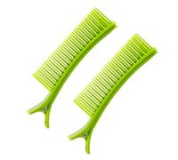 Professional Hairstyling Clips 2pcs Hair Sectioning Set Non-slip Duck Billed Styling Tools for Home Salon Cutting No-trace Parting Comb Clamps Yellow S