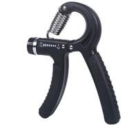 Professional Hand Grip Strengthener Adjustable Resistance, Silent Spring Gripper for Arthritis Therapy & Gym Training, BPA-Free Ergonomic Trainer (Black)