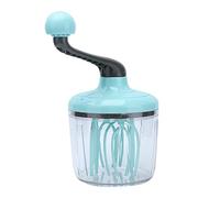 Professional Hand Mixer Egg Beater 4 Coaxial Rods High Speed Whisking Tool with Detachable Handle Anti Slip Base for Baking Cooking Light Green Kitchen Gadget 470g