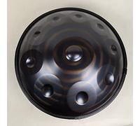 Professional Hand Steel Drum, Handpan Drum Instrument in D Minor, 432 Hz Steel Hand Drum with Handpan Stand, Handpan Case, Meditation Percussion Instrument,10 notes