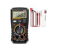 Professional Handheld ABS Digital Multimeter for Electronics Repair with HFE Transistor Testing and Temperature Probes Temperature Measuring Multimeter