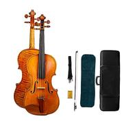 Professional Handmade Violin Set 4/4 Wood Spruce Back Flamed Maple Violin With Case (Color : 04)