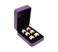 Professional Handpan Finger Sleeves 6Pce - Silicone Material, Steel Tongue Drum Finger Picks, Knocking Auxiliary Tools for Hand Percussion, Exquisite Gift Box (Color : A)