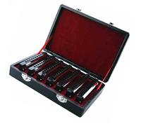 Professional Harmonicas 10 Hole 20 Tone Harmonica Diatonic Harp 7 Tune Set Harmonica Sliver Color With Gift Box