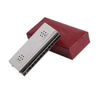 Professional Harmonicas 10 Holes C & G Key Both Sides Harmonica Harp Instruments Copper Reed Stainless Steel Cover Plate